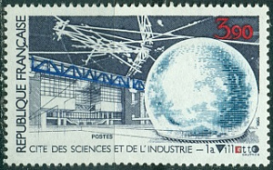 Франция, 1986,Музей Науки. Космос, 1 марка